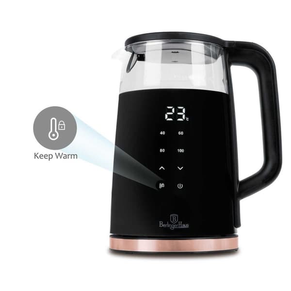 Elkedel 1,7l Berlinger Haus Bh-9477 Sort Rose Lumarko!