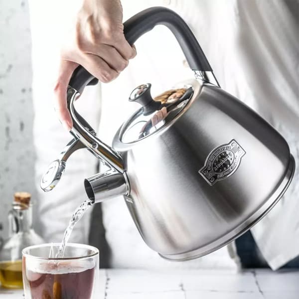 Teräksinen vedenkeitin vihellyksellä 3l Klausberg Kb-7612 Lumarko!