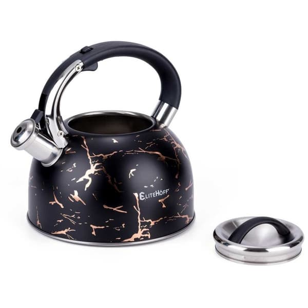 Elkedel med fløjte 3l Glamour Black Gold E-5155 Lumarko!