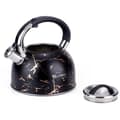 Miniatyrbillede 3 af 7: Elkedel med fløjte 3l Glamour Black Gold E-5155 Lumarko!