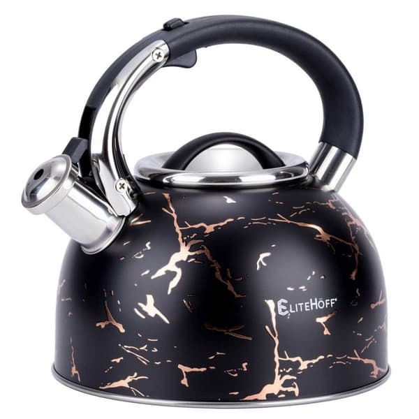 Elkedel med fløjte 3l Glamour Black Gold E-5155 Lumarko!