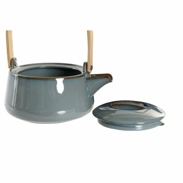 Teekanna - DKD Home Decor - Porslin - Grå - 1 L - Ej diskmaskinssäker