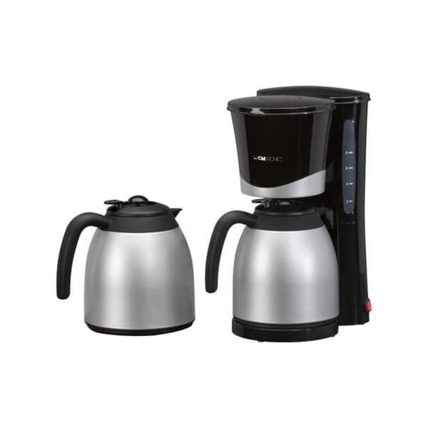 Clatronic KA 3328 Kaffebryggare Svart, Silver Kapacitet Koppar=10 Isolerad kanna