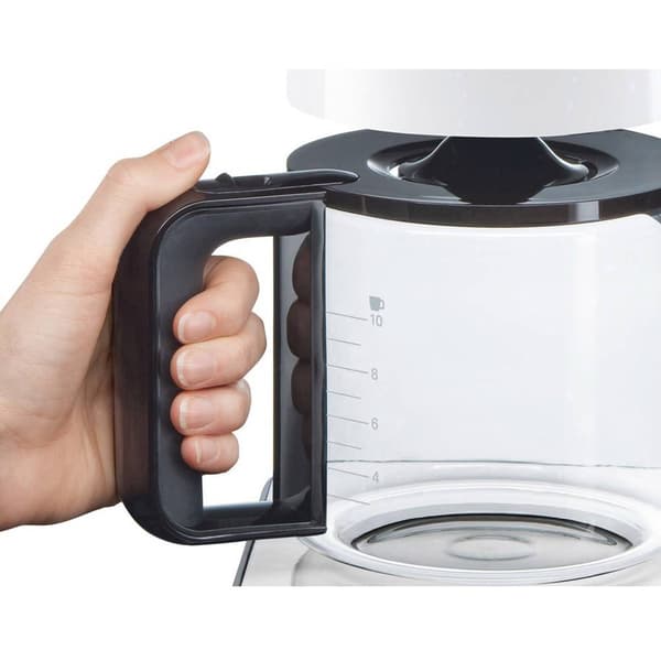 Bosch Haushalt TKA8011 Kaffebryggare Vit, Antracit Kapacitet Koppar=10 Glaskanna, Varmhållningsfunktion