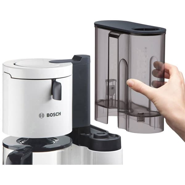 Bosch Haushalt TKA8011 Kaffebryggare Vit, Antracit Kapacitet Koppar=10 Glaskanna, Varmhållningsfunktion
