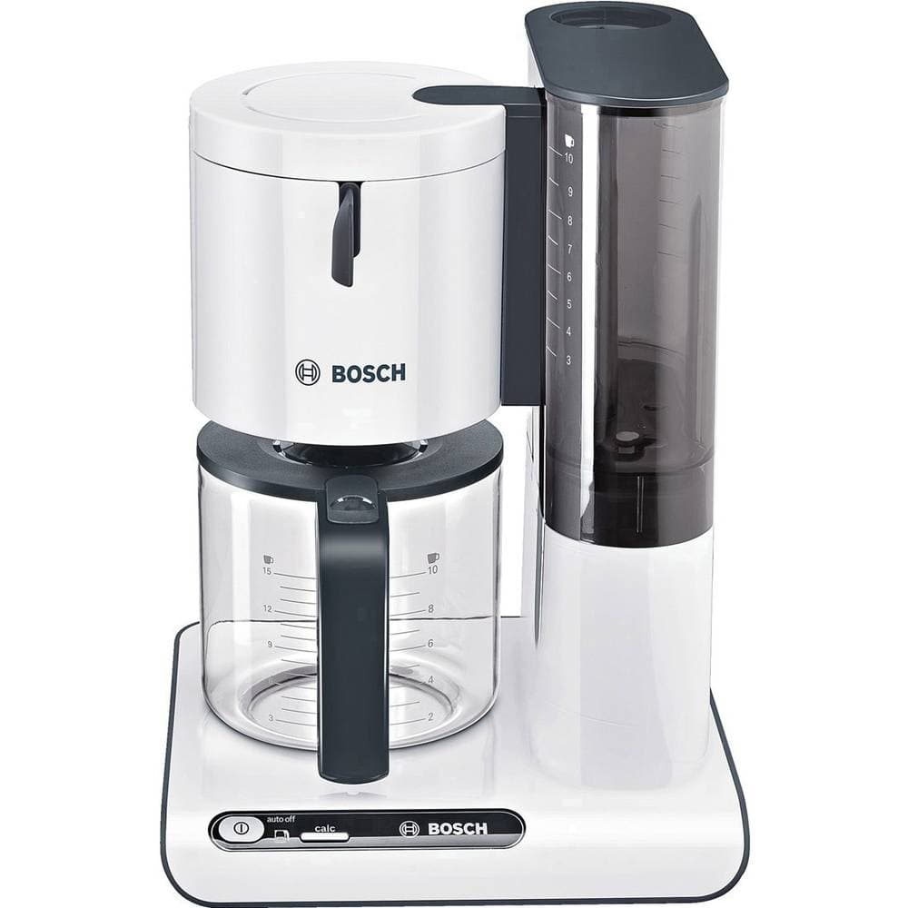 Bosch Haushalt TKA8011 Kaffebryggare Vit, Antracit Kapacitet Koppar=10 Glaskanna, Varmhållningsfunktion