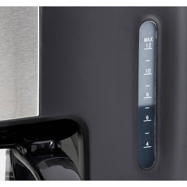Clatronic KA 3642 Kaffebryggare Svart, Rostfritt stål Kapacitet Koppar=14 Timerfunktion, Display
