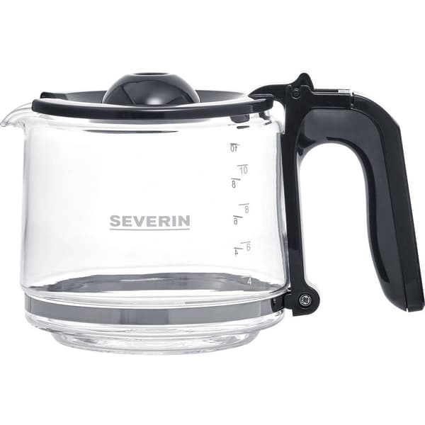 Severin KA 4825 TYPE SWITCH Kaffebryggare Rostfritt stål, Svart Kapacitet Koppar=10 Glaskanna