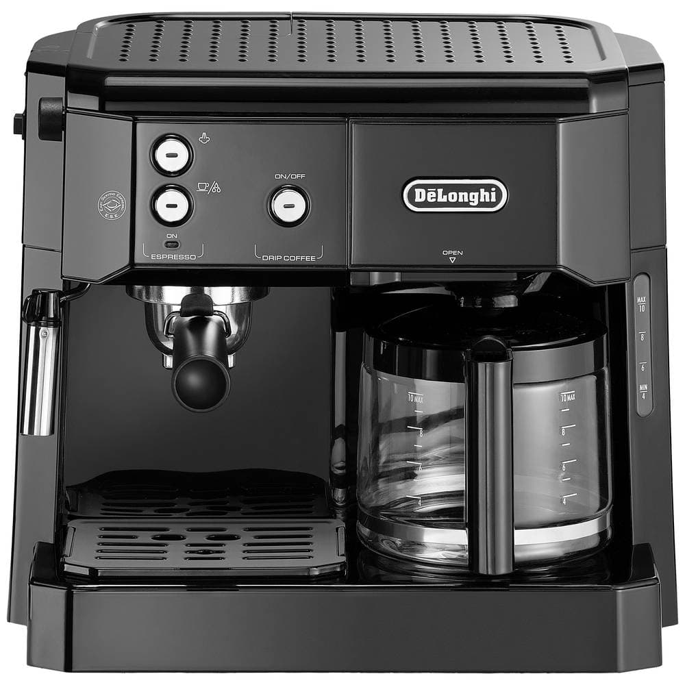 DeLonghi BCO 411.B Espressomaskin med filterhållare Svart Kapacitet Koppar=10 Glaskanna, med filterkaffe-funktion