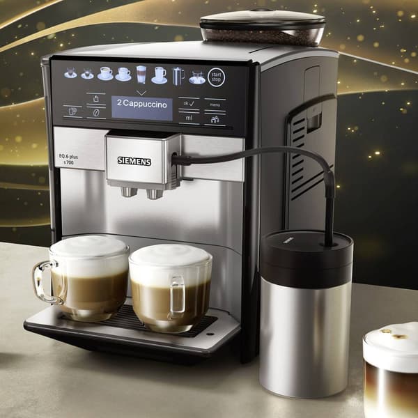 Siemens Hausgeräte EQ 6 plus S700 TE657M03DE Kaffebryggare Automatisk Rostfritt stål