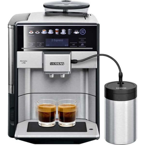 Siemens Hausgeräte EQ 6 plus S700 TE657M03DE Kaffebryggare Automatisk Rostfritt stål