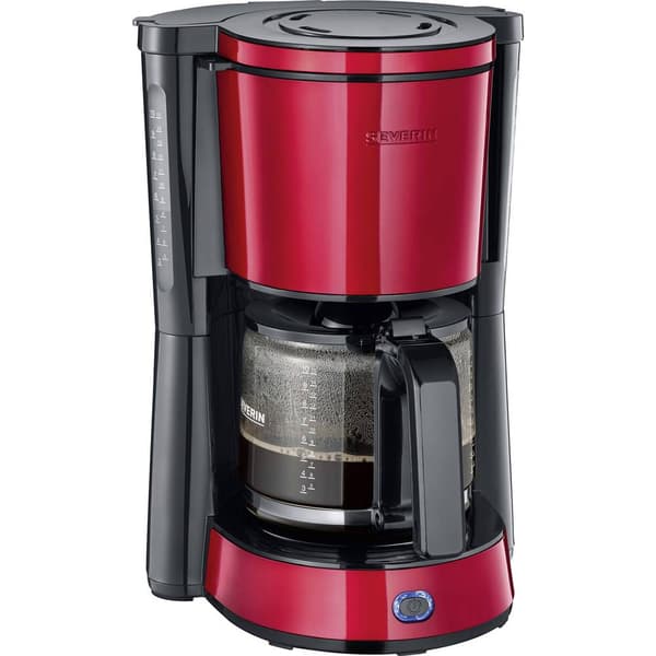Severin KA 4817 Kaffebryggare Röd (metallic), Svart Kapacitet Koppar=10