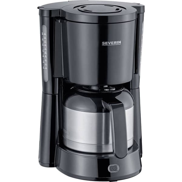 Severin KA 4835 Kaffebryggare Svart Kapacitet Koppar=8