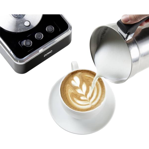 DOMO DO717MF Mjölkskummare Rostfritt stål, Svart 650 W