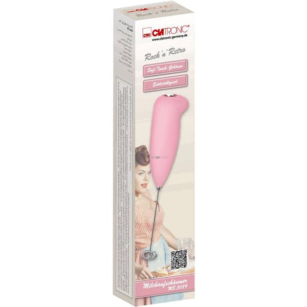 Clatronic MS 3089 263918 Mjölkskummare Rosa