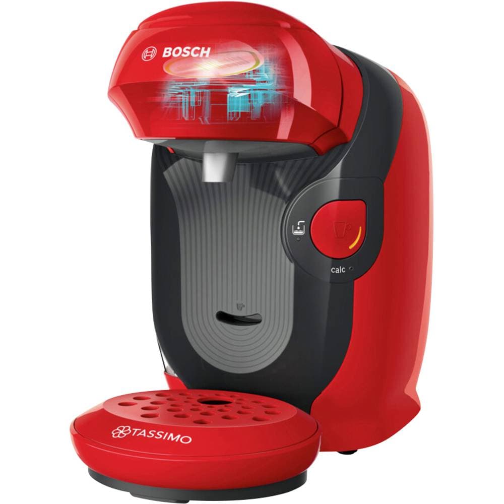 Bosch Bosch SDA TAS1103 Kapselmaskin Röd One Touch, Höjdjusterbart kaffeutlopp
