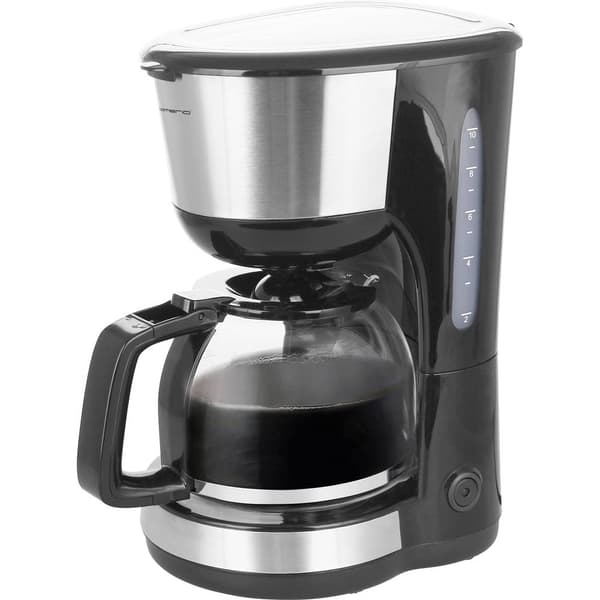EMERIO CME-122933 Kaffebryggare Svart, Silver Kapacitet Koppar=12 Glaskanna, Varmhållningsfunktion