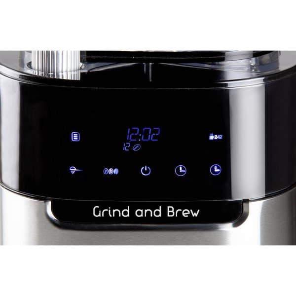 DOMO Grind & Brew DO721K Kaffebryggare Automatisk Svart, Rostfritt stål