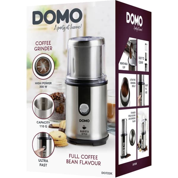 DOMO DO723K Kaffekvarn Silver