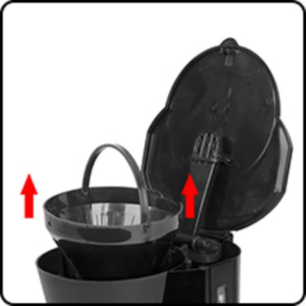 Clatronic KA 3473 Kaffebryggare Svart Kapacitet Koppar=12