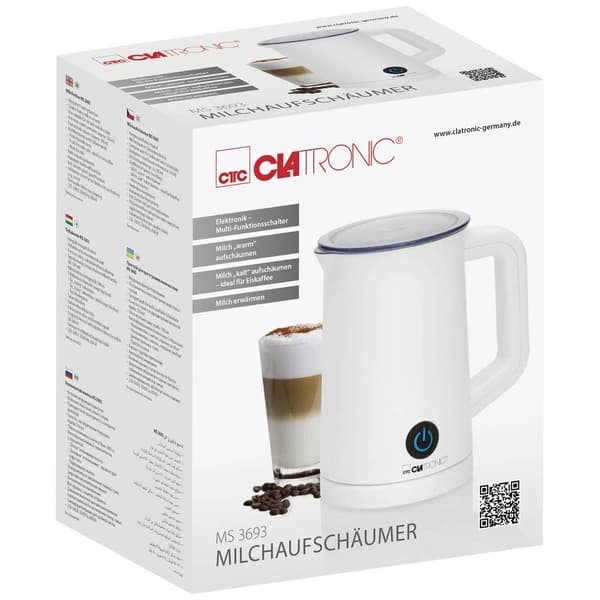 Clatronic MS 3693 263832 Mjölkskummare Vit