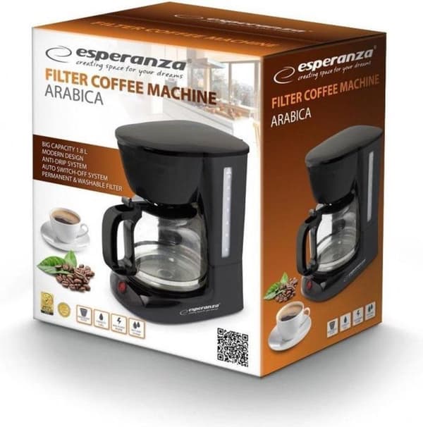Esperanza EKC005 kaffemaskine Drip kaffemaskine 1,8 L