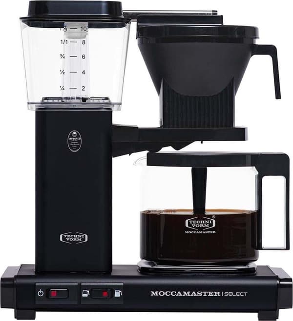 Moccamaster KBG Select - Kahvinkeitin - Matt Black - 5 vuoden takuu