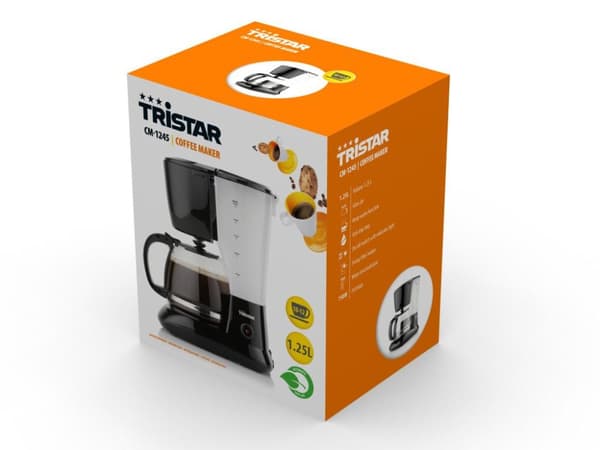 Tristar CM-1245 Kaffebryggare 750W Svart 1,25L