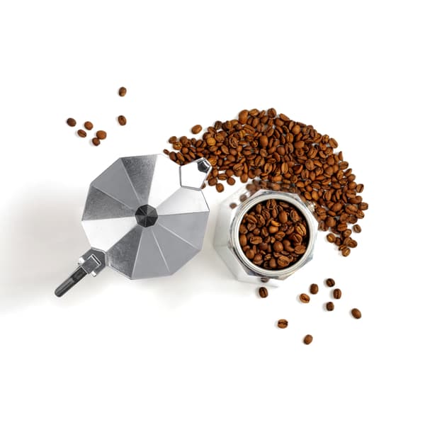 Sladdlös perkulator med kapacitet för 6 koppar kaffe