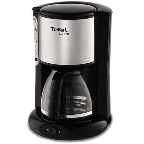 Tefal CM3608 Subito Kaffemaskine Rustfrit Stål/Sort
