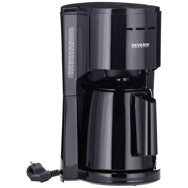 Severin KA 9306 Kaffebryggare Svart Kapacitet Koppar=8 Isolerad kanna, med filterkaffe-funktion