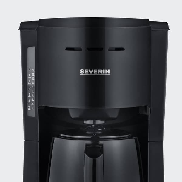 Severin KA 9306 Kaffebryggare Svart Kapacitet Koppar=8 Isolerad kanna, med filterkaffe-funktion