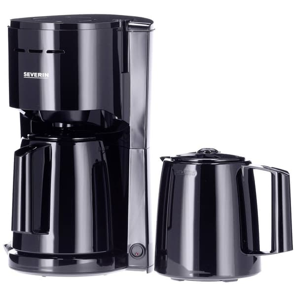 Severin KA 9307 Kaffebryggare Svart Kapacitet Koppar=8 Isolerad kanna