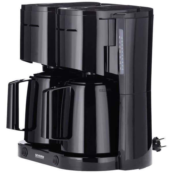 Severin KA 9315 Kaffebryggare Svart Kapacitet Koppar=16 Isolerad kanna