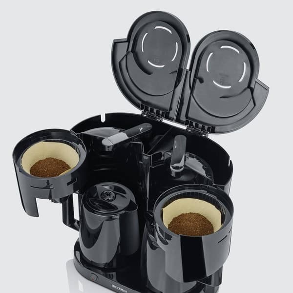Severin KA 9315 Kaffebryggare Svart Kapacitet Koppar=16 Isolerad kanna