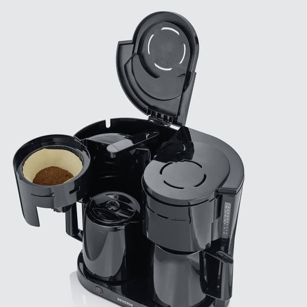 Severin KA 9315 Kaffebryggare Svart Kapacitet Koppar=16 Isolerad kanna