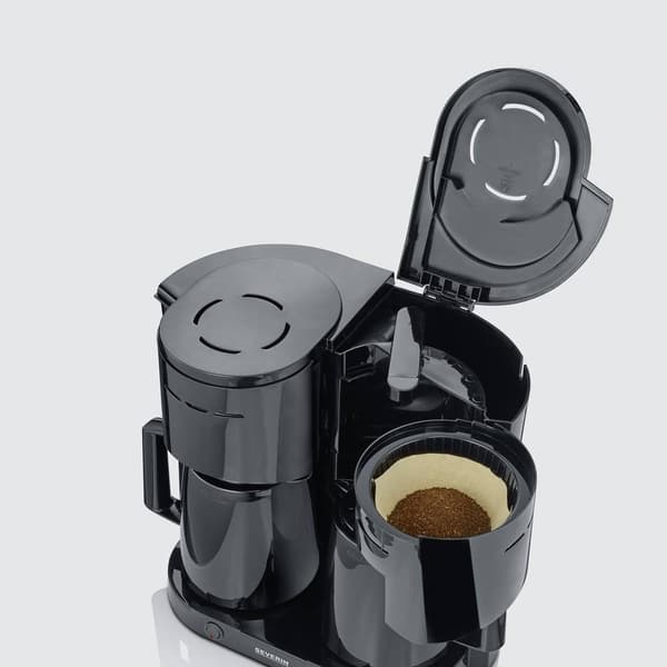 Severin KA 9315 Kaffebryggare Svart Kapacitet Koppar=16 Isolerad kanna