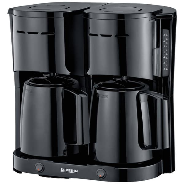 Severin KA 9315 Kaffebryggare Svart Kapacitet Koppar=16 Isolerad kanna