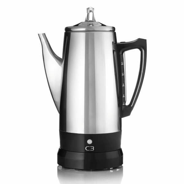 C3 Percolator rustfrit stål 12kp