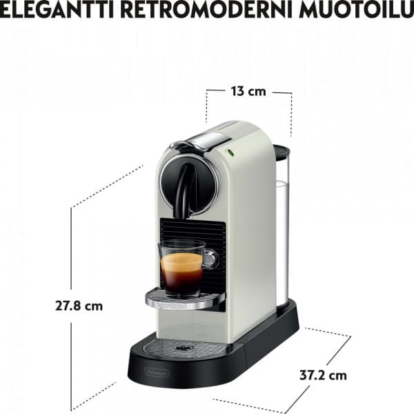 Nespresso Citiz -kapselmaskine, hvid