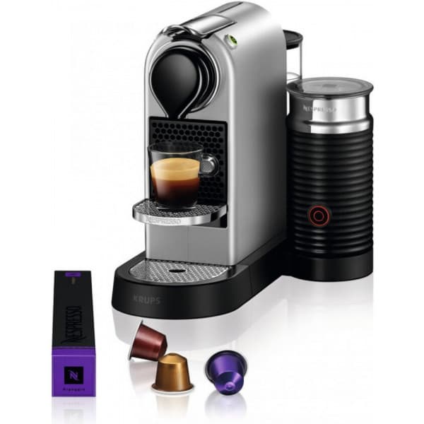Nespresso Citiz & Milk-kapselmaskine, sølv