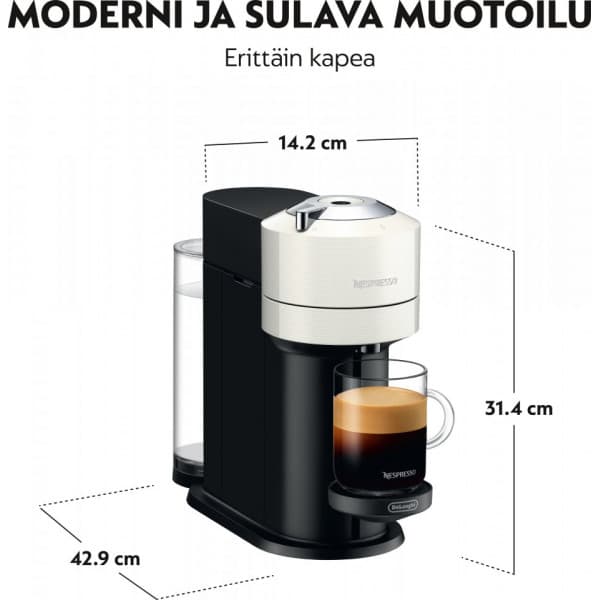 Nespresso Vertuo Next -kapselmaskin, vit