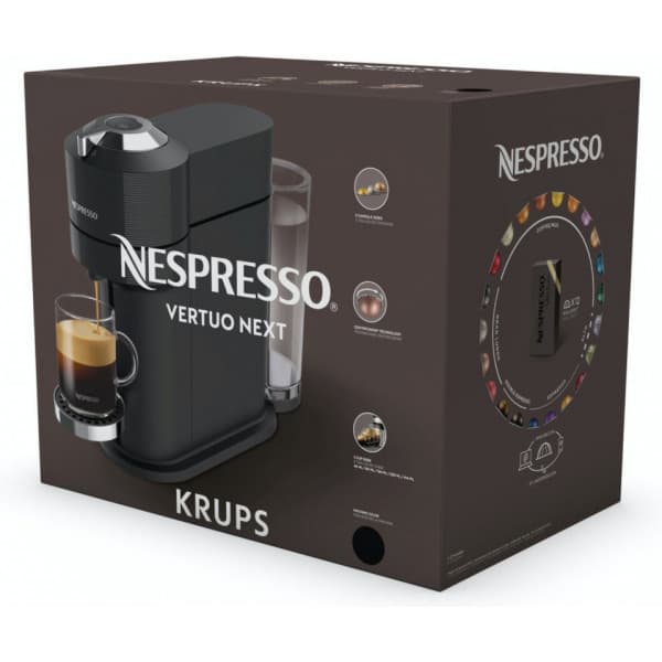 Nespresso Vertuo Next Premium -kapselmaskine, sort