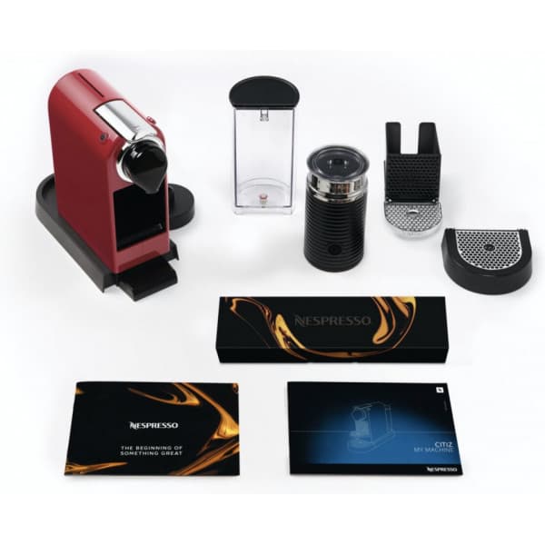 Nespresso Citiz & Milk -kapselmaskine, rød