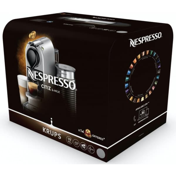 Nespresso Citiz & Milk -kapselmaskine, rød