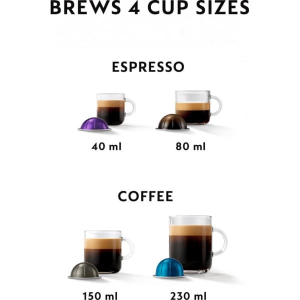 Nespresso Vertuo POP ENV90.B kapselmaskine, sort