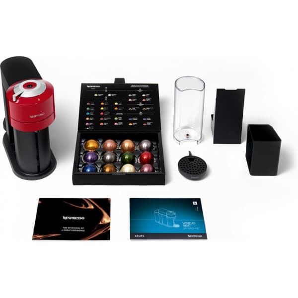 Nespresso Vertuo Next -kapselmaskine, sort/rød