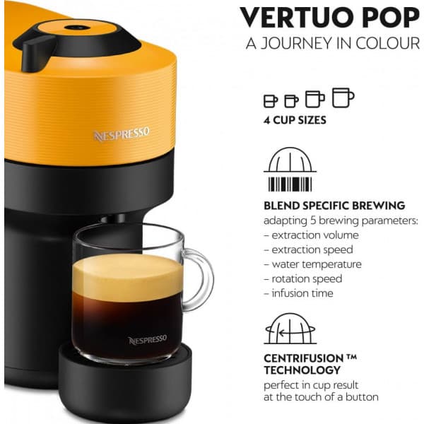 Nespresso Vertuo POP ENV90.Y -kapselmaskin, gul