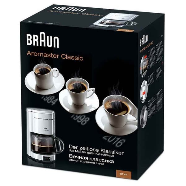 Braun Dryp Kaffemaskine Kf 47/1 Classic Hvid One Size / EU Plug