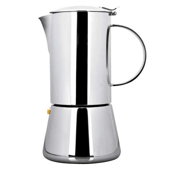 Ibili Italiensk Kaffemaskine Express Essential Inox 4 Kopper Søvfarvet
